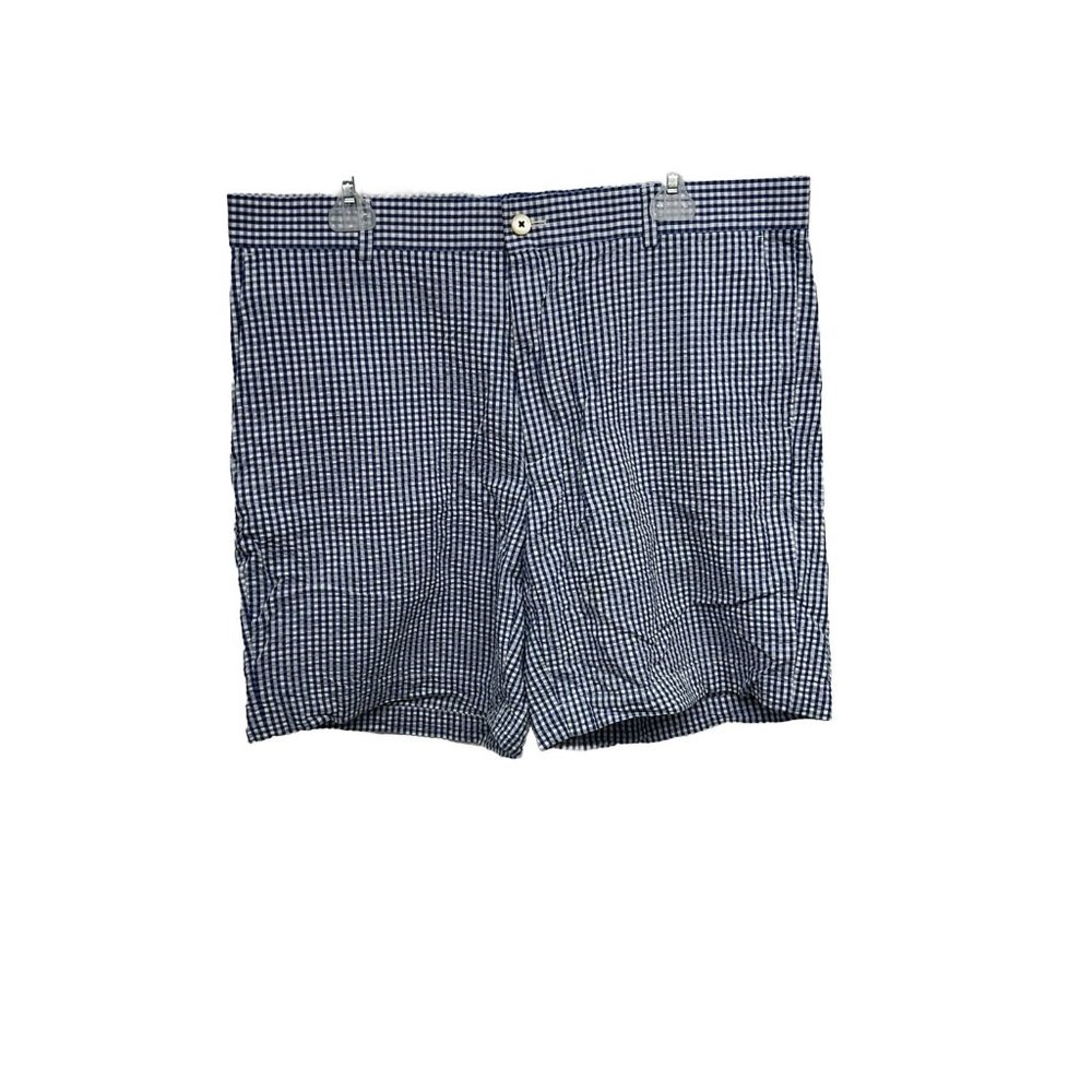 Southern Tide Shorts Mens Size 38 Navy‎ White Striped Casual Flat Front Chinos